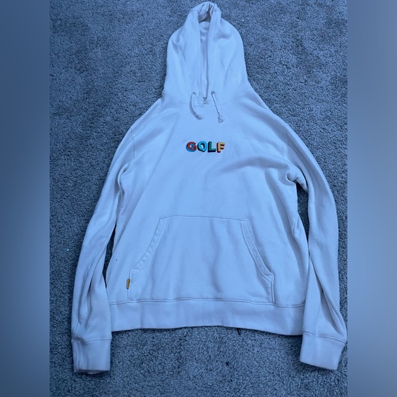 Golf Wang Other - multi color letter white golf hoodie from winter of 2020